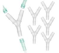 DIFLAX 5 Pcs Oxygen Nasal Cannula Connector, Oxygen Tube Connectors, Swivel Hose Connectors, Rotating Oxygen Tube Connector, O2 Tubes to Prevent Tube Twisting