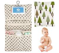 DIFLAX Nappy Bag Organiser and Cosmetic Bag 2 in 1 Nappy Bag Small Changing Bag Organiser Baby Nappy Bag for Mother on the Go (Forest)