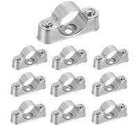 DIFLAX Pack of 10 Awning Eyelets, Caravan Accessories, Motorhome Accessories, Metal with Rust Protection, Horizontal and Vertical, for Camping, Caravan, Fixing Effective (Outer Diameter 16 mm)