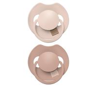 Difrax LOVI Dynamic Dummy 18+ Months - Beige & Brown - 2 Pieces - Easy to Accept, BPA-Free, High Quality and Durable Silicones