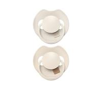 Difrax LOVI Dynamic Dummy 18+ Months - Light Beige & Cream - 2 Pieces - Easy to Accept, BPA-Free, High Quality and Durable Silicones