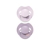 Difrax Lovi Dynamic Dummy 18+ Months - Light Pink & Purple - 2 Pieces - Easy to Accept, BPA-Free, High Quality and Durable Silicones
