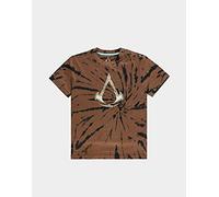Difuzed Assassin's Creed Valhalla - Woman's Tie Dye Printed T-Shirt (s) Brown
