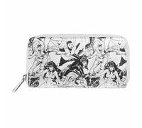 DIFUZED : MARVEL COMICS MONO PRINT ZIP AROUND PURSE / WALLET
