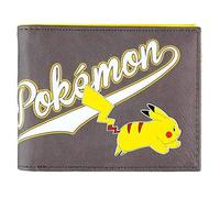 POKEMON Stylish Logo Pika Bi-fold Wallet - Grey
