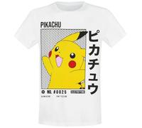 Pokémon - Pikachu White - T-Shirt - white - XL - 100% Cotton,Jersey XL