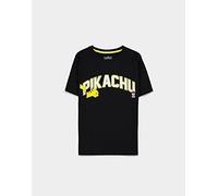 Difuzed POKÉMON - Running Pika - Women's Short Sleeved T-Shirt (s) Black