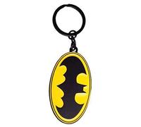 Difuzed Warner Batman Metal Keyring, Yellow and Black, One Size