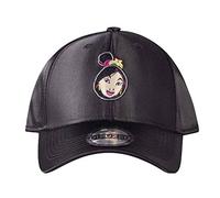 Difuzed Women's Mulan Face Patch Curved Bill Cap Baseball, Black, One Size