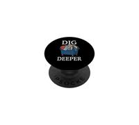 Dig Deeper Bins Funny Thrift Reseller Thrifting & Flipping PopSockets Adhesive PopGrip