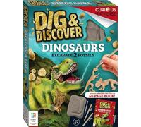 Dig & Discover Dinosaurs Kit | Excavate 2 Fossils | Educational Science Kits for Kids | Learn about Fossils for Age 6 to 12 Years | STEM Home Learning