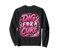 Dig for A Cure Breast Cancer Awareness Sporty Volleyball Sweatshirt