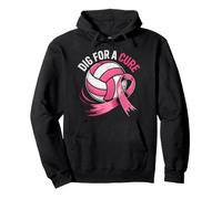 Dig for A Cure Breast Cancer Awareness Volleyball Pullover Hoodie
