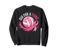 Dig for A Cure Breast Cancer Awareness Volleyball Sweatshirt