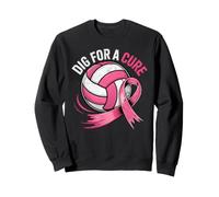 Dig for A Cure Breast Cancer Awareness Volleyball Sweatshirt