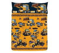 Dig It Duvet Cover Set JCB Yellow Single
