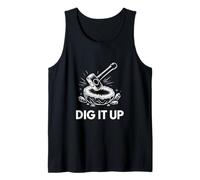 Dig It Up Rockhound Crystal Mining Graphic Tank Top