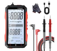 Dig ital Multim eter, USB Rechargeable Digital Multi meter - 6000 Counts,Large Color Screen & Backlight! Fs899l Multimeter,USB Rechargeable Multimeter 6000 Counts Digital Voltmeter (FS899C)
