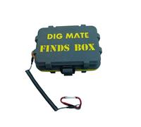 Dig Mate Metal Detecting Artefacts Find Box, Sturdy Construction, Safety Lanyard, Foam Coin Pad, Removable Liner