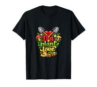 Dig Plant Love Plant Parent Cottagecore Garden Design T-Shirt