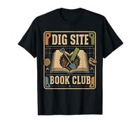 Dig Site Book Paleontologist Club Library Reading Group T-Shirt