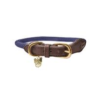 Digby and Fox Fine Dog Rope Collar Navy - Medium