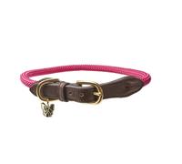 Digby and Fox Fine Dog Rope Collar Pink - Extra Small