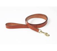Digby and Fox Flat Leather Dog Lead Tan - Small