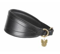 Digby and Fox Padded Greyhound Collar Black - Medium