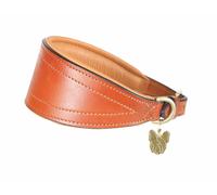 Digby and Fox Padded Greyhound Collar Tan - Medium