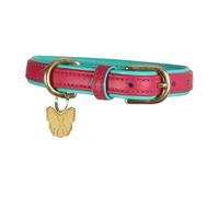 Digby & Fox Padded Leather Dog Collar Pink