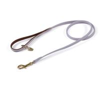 Digby and Fox Padded Leather Dog Lead Lilac - 1.2 cm