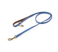 Digby and Fox Padded Leather Dog Lead Royal - 1.5 cm