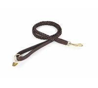 Shires Digby and Fox Plaited Dog Lead - Brown