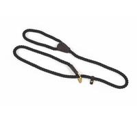 Digby and Fox Rope Slip Dog Lead Black - One Size