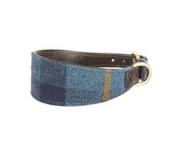 Digby and Fox Tweed Greyhound Collar Navy - Large