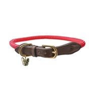 Digby and Fox Fine Dog Rope Collar Red - Large