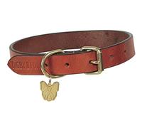 Digby & Fox Flat Leather Dog Collar (X-Small, Tan)