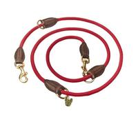 Digby & Fox Leather Dog Lead Red (One Size)