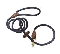 (One Size, Navy) Digby & Fox Leather Dog Slip Lead