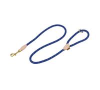Digby & Fox Reflective Leather Dog Lead Royal Blue (One Size)