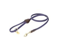 Digby & Fox Rolled Leather Dog Lead Navy (One Size)