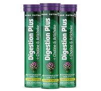 Digestion Plus Effervescent|with Artichoke Extract and Choline|20 Tablets per Tube| Citrus Flavour|from PureNutra