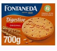 Digestive Biscuits 700g Fontaneda - Pack of 2 | Classic Spanish Wheat Digestive Biscuits
