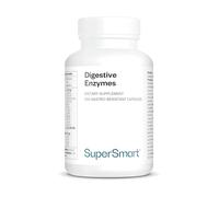 Digestive Enzymes - Enzymes & Fenugreek - 15 Digestive Enzymes - Ideal Against Bloating and Gas - Improves Lactose Digestion - Vegan - 100 DrCaps™ - SuperSmart