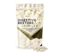Digestive Restore XR Complex | 60 Vegan Capsules | Polybiotic Formula | Probiotic, Prebiotic, Postbiotic & Enzyme Blend | Gut Comfort, Microbiome Balance & Digestion | Non-Bloating | by NutriVolv