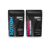 Digestive Wellness & Vitality Bundle by Friend of Dorothy - Improve Your Confidence for Bottoming and Support Male Vitality - 120 Fiber Capsules & 60 Raspberry CM Gummies