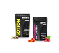 Digestive Wellness & Vitality Bundle by Friend of Dorothy - Improve Your Confidence for Bottoming and Support Male Vitality - 45 Fiber Capsules & 60 CM Gummies