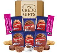 Digestives Biscuit Gift Set Hampers With Mini Milk Chocolate and Wholegrain Packs 30g | Hot Chocolate Sticks 28g - Hamper Treat Box, Scottish Biscuits Selection, Perfect for Any Occasions