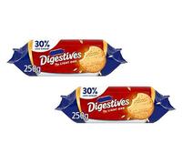 Digestives The Light One Biscuits, Reduced Sugar Wheatmeal, No Artificial Colours or Flavours, Suitable for Vegetarians, 250g,Pack Of 2